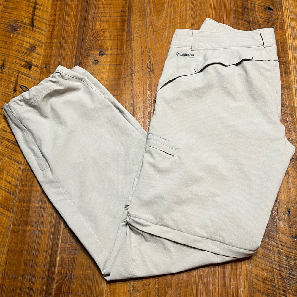 Columbia Sportswear Titanium  Convertible Hiking Pants /Shorts Size 10